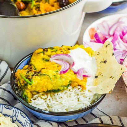 Daal Palak (Lentil & Spinach Curry)